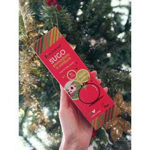Sốt Cà Chua Hữu Cơ Cho Bé Bio Junior 150g, Sốt Cà Chua Hữu Cơ BioJunior Cho Bé ăn Dặm, Thơm Ngon Nui, Cá, Tôm... Sốt Cà