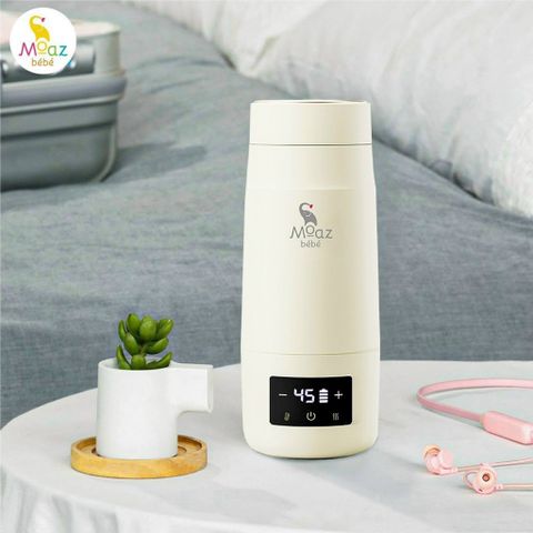 Bình Đun Nước Di Động MoazBéBé MB-058 & Deerma DR035S - Giữ Nhiệt Pha Sữa, Trà, Đun Nước Nhanh 350ml, Công Nghệ Cảm Ứng