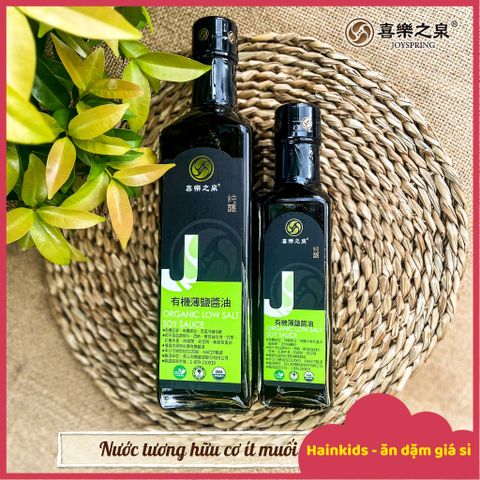 Nước Tương đậu Nành, Nước Tương đậu đen Hữu Cơ Organic Sauce, Nước Tương Giảm Mặn JoySpring Cho Bé, Vegan (Date 7/2026)
