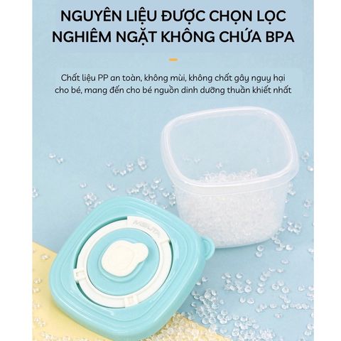 Hộp Trữ Đông BeChoice 120ml Cho Bé - An Toàn, Van Thoát Khí, Nút Ghi Ngày Tháng - Hoàn Hảo Để Trữ Đồ Ăn Dặm Và Làm Bánh