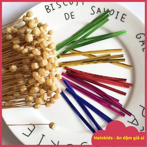 Dây Kẽm Cột Túi Kẹo Mút & Bánh Cookies Nhiều Màu - Công Cụ Tiện Ích Cho Bếp, Gói Quà Sáng Tạo, Mix Màu Đáng Yêu