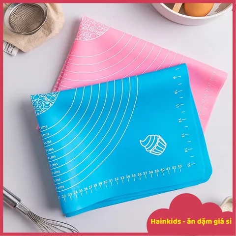 Thảm Silicon Nhào Bột, Tấm Lót Cán Bột Chống Dính Chuyên Dụng Tiện Lợi - Có Thang Đo Tiện Dụng