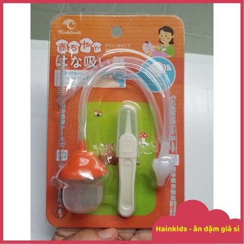 Dụng Cụ Hút Mũi Kichilachi An Toàn Cho Bé - Vệ Sinh Mũi Hiệu Quả Không Gây Đau, Kèm Gắp Gỉ Mũi, Dành Cho Trẻ Sơ Sinh