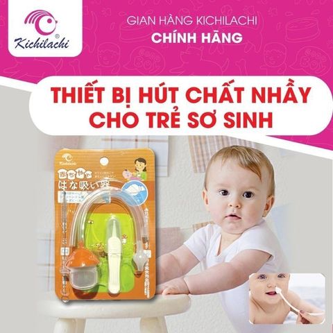 Dụng Cụ Hút Mũi Kichilachi An Toàn Cho Bé - Vệ Sinh Mũi Hiệu Quả Không Gây Đau, Kèm Gắp Gỉ Mũi, Dành Cho Trẻ Sơ Sinh