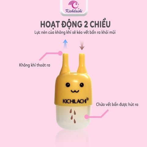 Dụng Cụ Hút Mũi Kichilachi An Toàn Cho Bé - Vệ Sinh Mũi Hiệu Quả Không Gây Đau, Kèm Gắp Gỉ Mũi, Dành Cho Trẻ Sơ Sinh