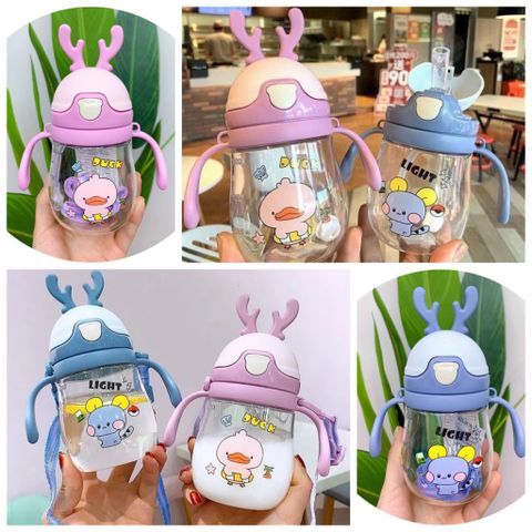 Bình Nước Hươu Cho Bé - Bình Tập Hút Có Van Chống Sặc, Dung Tích 300ml, Chống Rò Rỉ, Dễ Dàng Sử Dụng, An Toàn Cho Trẻ Nhỏ
