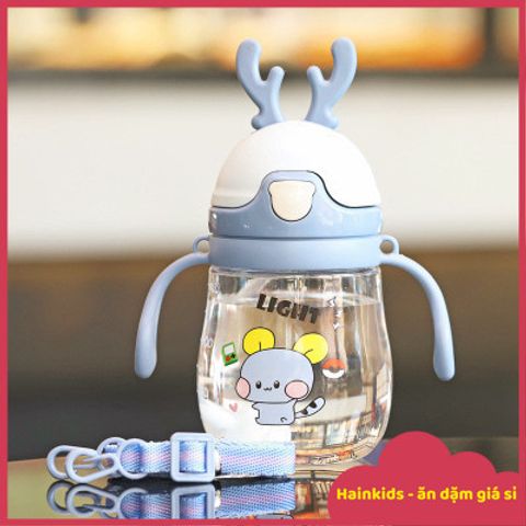 Bình Nước Hươu Cho Bé - Bình Tập Hút Có Van Chống Sặc, Dung Tích 300ml, Chống Rò Rỉ, Dễ Dàng Sử Dụng, An Toàn Cho Trẻ Nhỏ
