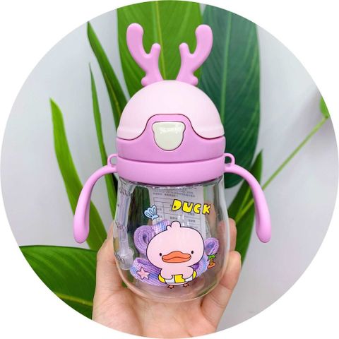 Bình Nước Hươu Cho Bé - Bình Tập Hút Có Van Chống Sặc, Dung Tích 300ml, Chống Rò Rỉ, Dễ Dàng Sử Dụng, An Toàn Cho Trẻ Nhỏ