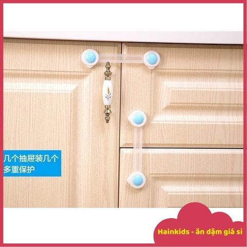 Khóa Tủ Lạnh An Toàn Cho Bé - Thiết Kế Dễ Sử Dụng, Ngăn Ngừa Trẻ Mở Tủ Kéo, Bảo Vệ An Toàn Trong Nhà, Chất Liệu Bền Đẹp
