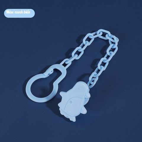 Dây Đeo Ti Giả Cho Trẻ Em - Kẹp Gặm Nướu An Toàn, Túi Nhai Ăn Dặm Cố Định, Chống Rơi, Dây Kẹp Ti Ngậm Ngộ Nghĩnh