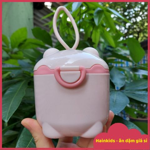 Hộp Đựng Sữa Bột Cao Cấp TGM - Hộp Chia Đồ Ăn Dặm An Toàn Có Quai Xách và Thìa Tiện Lợi cho Bé Mỗi Ngày