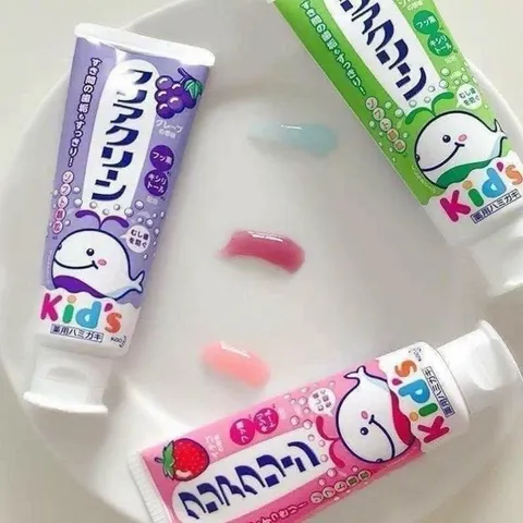 Kem Đánh Răng Trẻ Em KAO Kid's - Kem Đánh Răng KAO Cho Bé Đủ Vị Trái Cây Hơi Thở Tươi Mát 70gr Xuất Xứ Nhật Bản