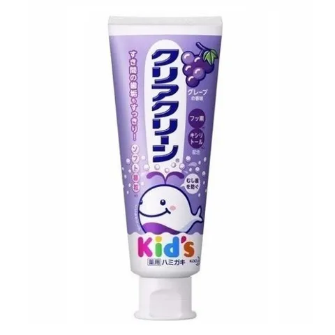 Kem Đánh Răng Trẻ Em KAO Kid's - Kem Đánh Răng KAO Cho Bé Đủ Vị Trái Cây Hơi Thở Tươi Mát 70gr Xuất Xứ Nhật Bản