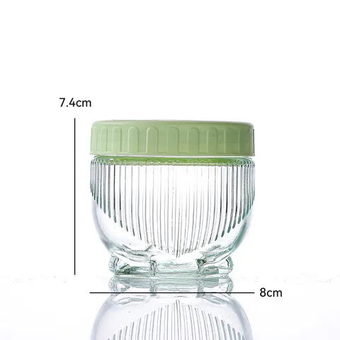 Hũ Thủy Tinh Chứa Thực Phẩm, Ngũ Cốc, Thiết Kế Tiện Lợi, Chống ẩm Có Thể Xếp Chồng Lên Nhau, Chất Liệu An Toàn
