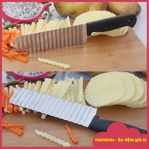 Dao Lượn Sóng KIWI Cắt Đồ Dặm Cho Bé - Dùng Tạo Sóng Cho Rau Củ Quả, Rau Câu, Thạch, Khúc Bạch