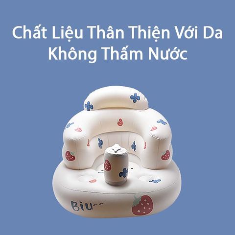 Ghế Hơi Tập Ngồi Có Nhạc Kiểu Dáng Hàn Quốc - Ghế Phao Đa Năng Cho Bé Gái & Bé Trai, Thoải Mái & Tiện Lợi