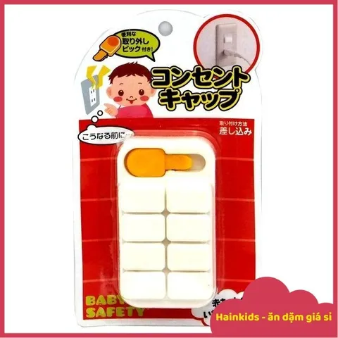 Bộ 8 Bịt Ổ Điện An Toàn Cho Bé - Hàng Nội Địa Nhật
