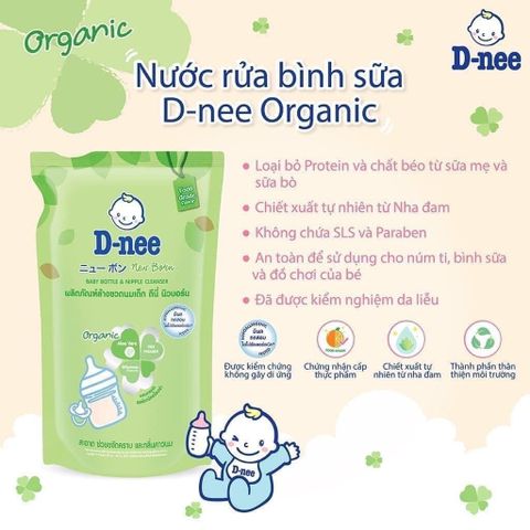 Nước rửa bình Dnee Organic Thái Lan