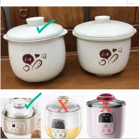 Nắp và Thố Sứ Nồi Bear Nâu 0.8L - Bảo Vệ Chống Vỡ - Đồ Gia Dụng Nhà Bếp Thẩm Mỹ và Thực Dụng