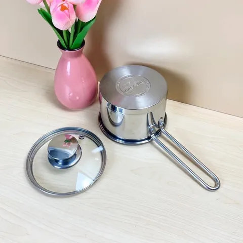 Quánh Inox Phủ Chống Dính Fivestar Cao Cấp, Size 12cm/14cm - Dùng Được Bếp Từ, An Toàn Cho Bé, Tiện Dụng Cho Mẹ