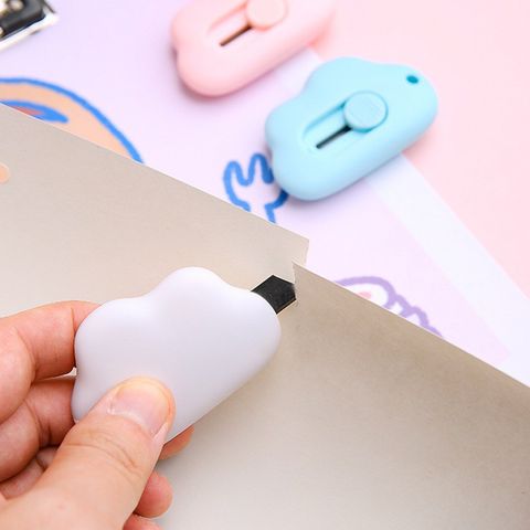 Dao Rọc Giấy Bỏ Túi Mini Thiết Kế Hình Đám Mây Xinh Xắn - Thích Hợp Khui Kiểm Hàng, Làm Móc khóa Tiện Lợi