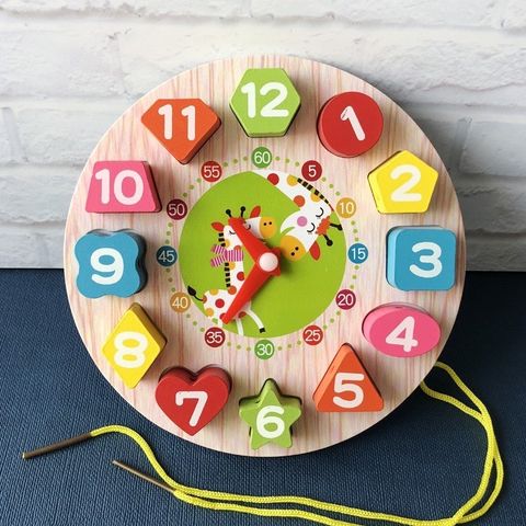 Bộ Đồ Chơi Gỗ Montessori 6 Món – Đàn, Tháp Chồng, Sâu Gỗ, Luồn Hạt, Đồng Hồ Gỗ Giúp Bé Phát Triển Giác Quan Và Kỹ Năng Tư Duy