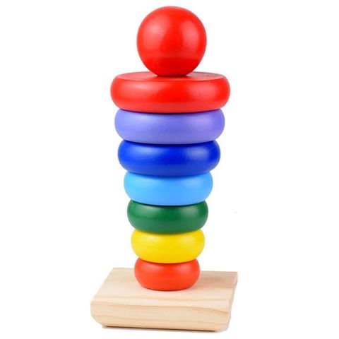 Bộ Đồ Chơi Gỗ Montessori 6 Món – Đàn, Tháp Chồng, Sâu Gỗ, Luồn Hạt, Đồng Hồ Gỗ Giúp Bé Phát Triển Giác Quan Và Kỹ Năng Tư Duy