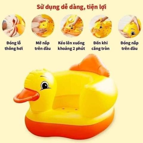 Ghế Hơi Tập Ngồi Cho Bé, Ghế Phao Tập Ngồi An Toàn, Tiện Lợi Cho Bé Giai đoạn 6 Tháng Tuổi, Nhiều Hình đáng Yêu