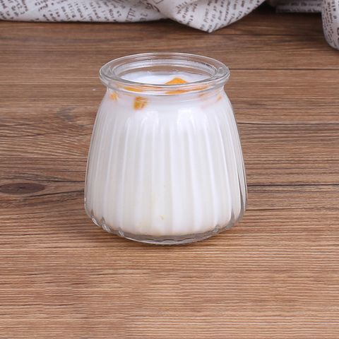 Hũ Thủy Tinh Dung Tích 100ml - Làm Sữa Chua, Panna Cotta, Flan, Nắp Đậy An Toàn, Dễ Thương Vân Sọc Chống Trơn, Đồ Gia Dụng Nhà Bếp