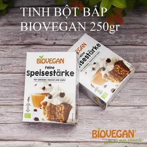 Tinh Bột Bắp Hữu Cơ Biovegan 250g - Có Tách Lẻ - 30/06/2028