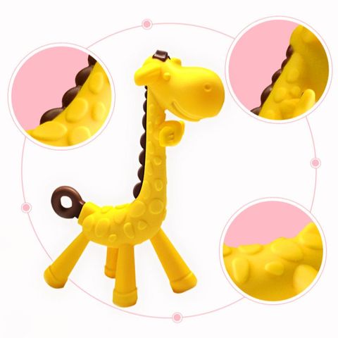 Gặm Nướu Hươu/Chuối Silicone Cao Cấp - Chất Liệu An Toàn Cho Bé Trong Giai Đoạn Mọc Răng, Kèm Hộp Đựng Tiện Dụng