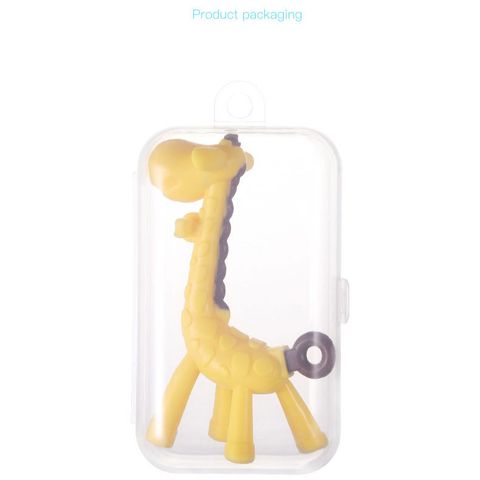 Gặm Nướu Hươu/Chuối Silicone Cao Cấp - Chất Liệu An Toàn Cho Bé Trong Giai Đoạn Mọc Răng, Kèm Hộp Đựng Tiện Dụng