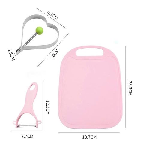 Set Dao Thớt 5 Chi Tiết Làm đồ ăn Dặm Cho Bé