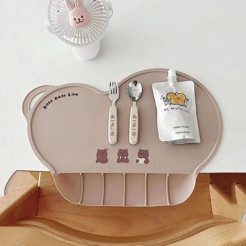 Tấm Lót Bàn Ăn Silicon Style Hàn Quốc - Chống Thấm, Dễ Lau Dọn, Phù Hợp Cho Bé Ăn Dặm, Giữ Vệ Sinh Bàn Ăn Sáng Tạo