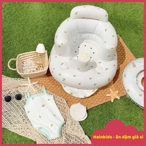 Ghế Hơi Tập Ngồi Cho Bé - Ghế Phao Cao Cấp An Toàn, Phong Cách Hàn Quốc, Dành Cho Trẻ Từ 6 Tháng Tuổi, Chụp Ảnh Xinh Xắn