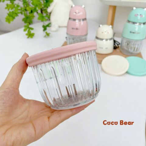 Máy Xay Ăn Dặm Cocobear 8 Lưỡi Dao Thép Không Gỉ và Cối Thủy Tinh - Dung Tích 300ml, An Toàn Cho Bé Yêu