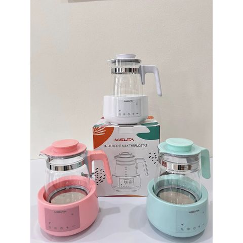 Bình Đun Nước Pha Sữa Giữ Nhiệt Coco Bear/Misuta - Thiết Bị Tiện Lợi, Chế Độ Khử Clo, Đun Nước Siêu Nhanh, An Toàn Cho Bé