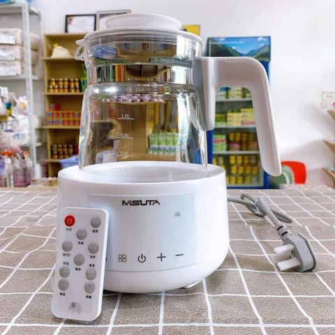 Bình Đun Nước Pha Sữa Giữ Nhiệt Coco Bear/Misuta - Thiết Bị Tiện Lợi, Chế Độ Khử Clo, Đun Nước Siêu Nhanh, An Toàn Cho Bé