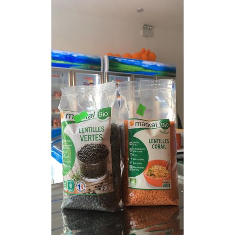 Đậu Lăng Đỏ Cam Hữu Cơ Markal 500gr - Đậu Nấu Nhanh, Dễ Dàng Chế Biến - Hàng Nhập Pháp, Có Tách Lẻ 100gr
