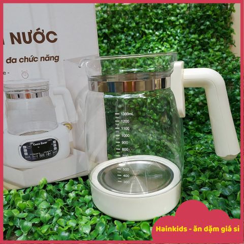 Phụ Kiện Bình Đun Thủy Tinh Thay Thế Coco Bear Bản Cao Cấp Dùng Cho đế Cocobear Có LED, Điều Khiển Từ Xa, Ấm Đun
