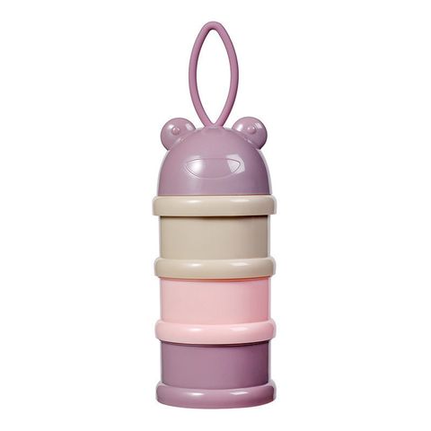 Hộp Chia Sữa Du Lịch TGM x Dottodot 3 Tầng Thiết Kế Tiện Lợi Có Quai Xách - Hộp Trữ Dinh Dưỡng Cho Bé Gồm Gấu và Thỏ Hồng