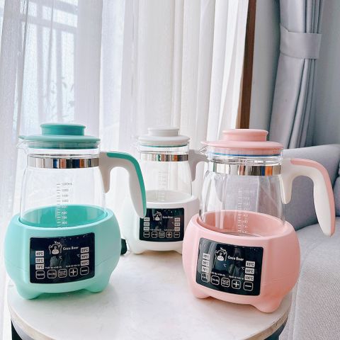 Bình Đun Nước Pha Sữa Coco Bear Cao Cấp - Ấm Đun Nước Khử Clo, LED, Điều Khiển Từ Xa, Giữ Nhiệt 1200ml - Bảo Hành 18 Tháng