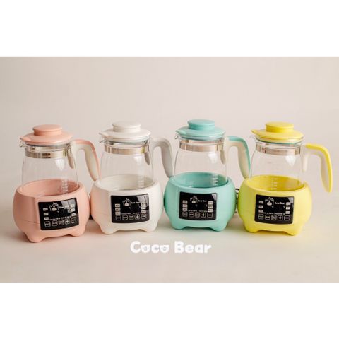 Bình Đun Nước Pha Sữa Coco Bear Cao Cấp - Ấm Đun Nước Khử Clo, LED, Điều Khiển Từ Xa, Giữ Nhiệt 1200ml - Bảo Hành 18 Tháng