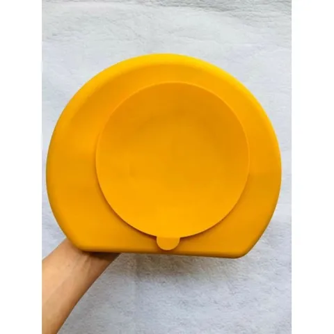 Khay Silicon ăn Dặm, đế Hít Chống đổ, Chống Lật, Chia 3 Ngăn - Khay Ăn BLW