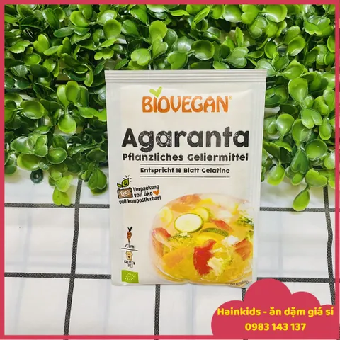 Gelatine Hữu Cơ SOBO, BIOVEGAN Thuần Chay - Làm Bánh Chế Biến Các Món ăn Cho Bé, Date 9.2024