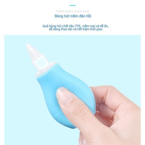 Ống Bóp Hút Mũi Silicon An Toàn Cho Bé - Thiết Bị Vệ Sinh Mũi Dễ Sử Dụng Cho Trẻ Em Từ 1 Tháng Tuổi Trở Lên