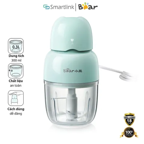 Máy Xay Thực Phẩm Ăn Dặm Cho Bé Bear QSJ-B01P1 - Phiên bản Quốc Tế Chính Hãng BEAR Bảo Hành 18 Tháng
