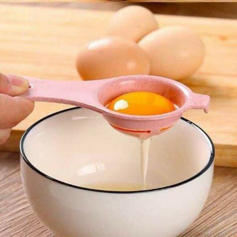 Dụng Cụ Tách Lòng Trứng Tiện Dụng Bằng Nhựa Lúa Mạch - Máy Tách Lòng Đỏ Lòng Trắng Dễ Dàng Cho Nhà Bếp