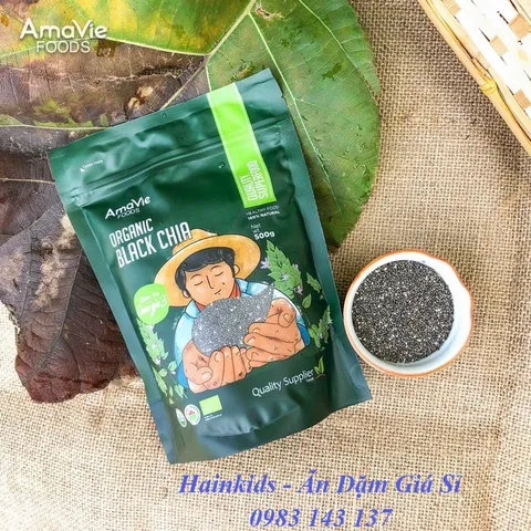 Hạt Chia hữu cơ Amavie Food - Tốt Cho Bé Ăn Dặm - Date 9/2023