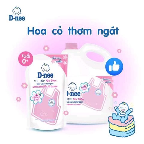 Nước Giặt Xả Dnee Thái Lan 2 Trong 1 Cho Bé - 600ml Hương Hoa Lavender, Nha Đam, Ban Mai, Dịu Nhẹ, An Toàn Cho Da Nhạy Cảm